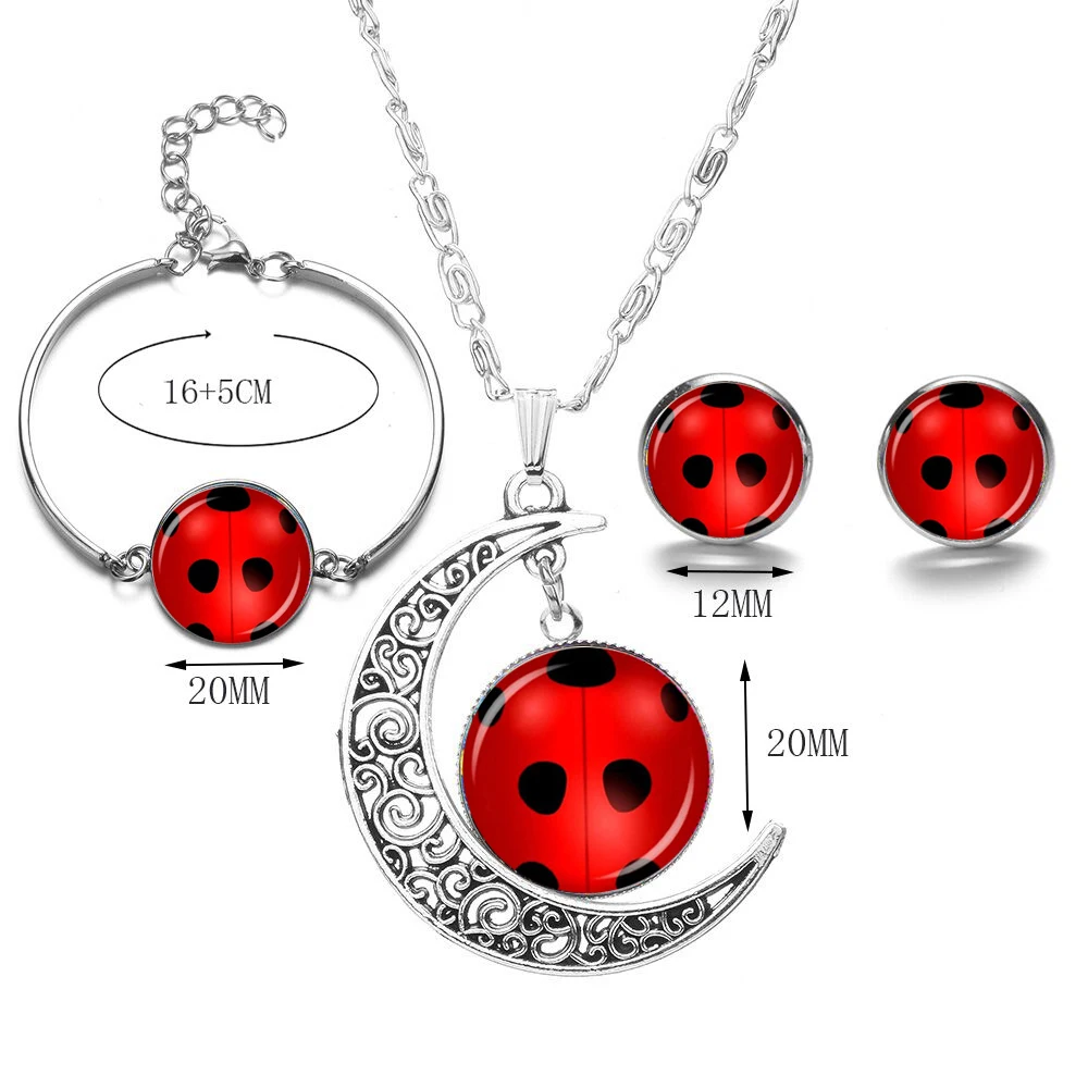 KPOP EXO Logo & Moon Necklace Set