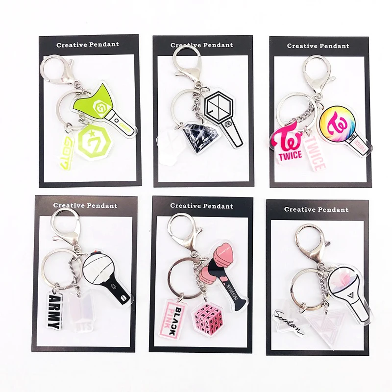 K-Pop EXO GOT7 Twice Seventeen Key Chain K-Pop EXO GOT7 Twice Seventeen Key Chain