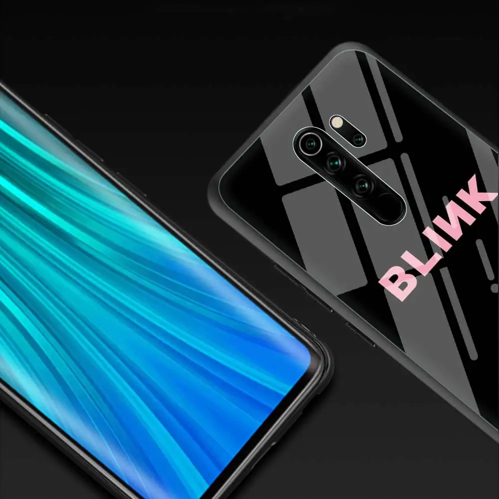 K-Pop Blackpink's Tempered Glass Funda Case For Xiaomi Redmi