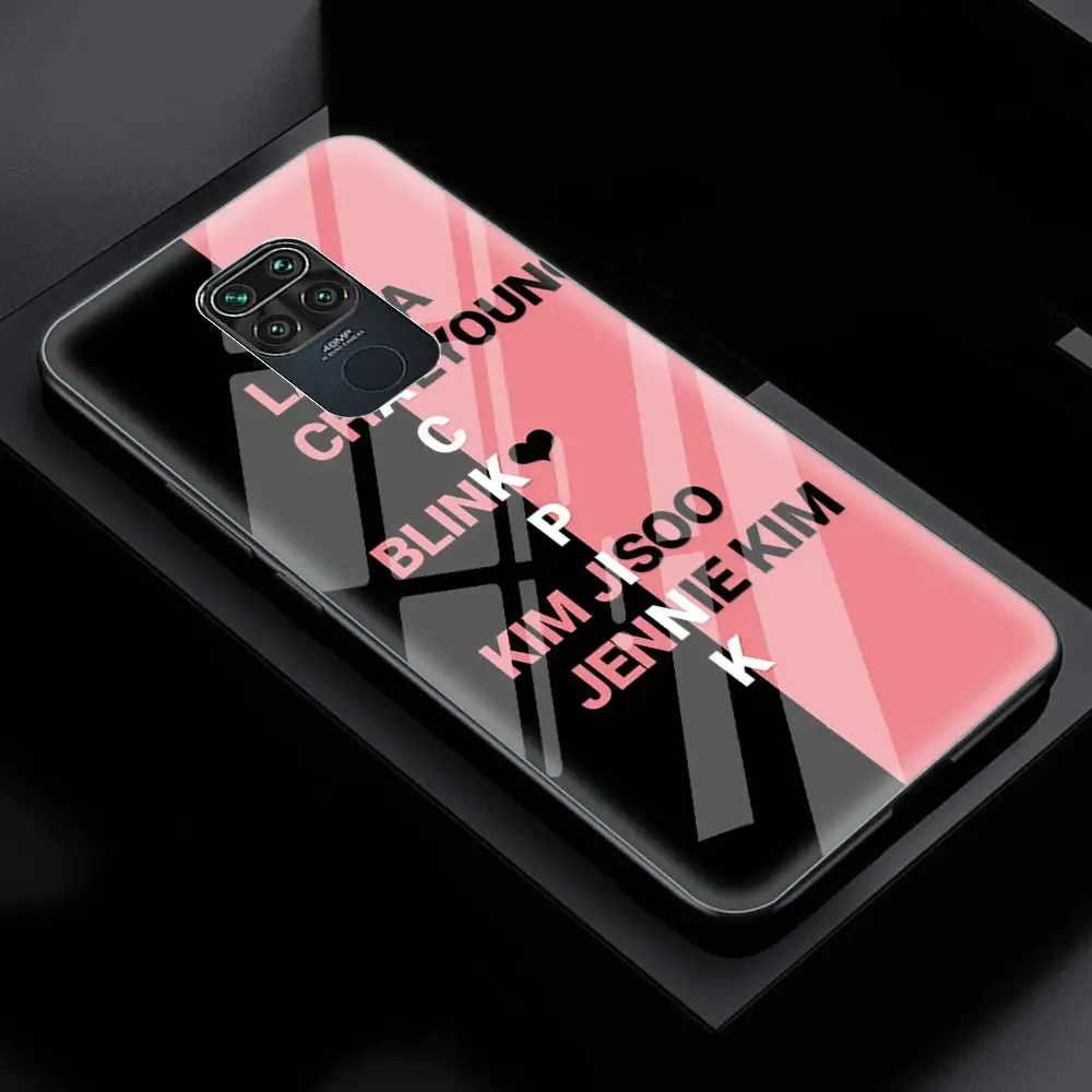 K-Pop Blackpink's Tempered Glass Funda Case For Xiaomi Redmi