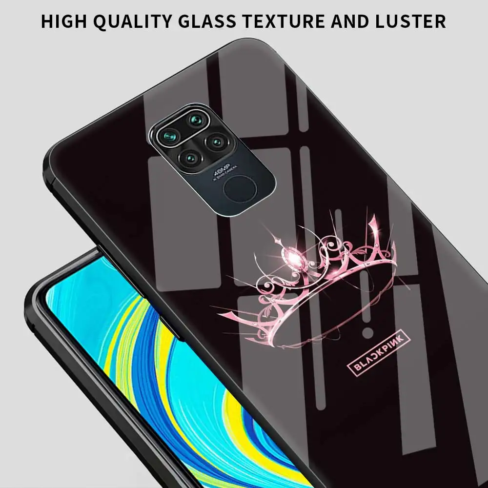 K-Pop Blackpink's Tempered Glass Funda Case For Xiaomi Redmi