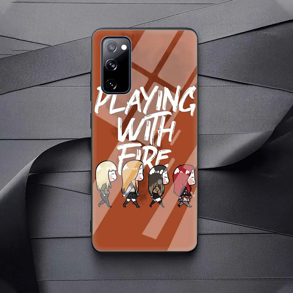 KPop Blackpink's Phone Tempered Glass Funda Cover For Samsung Galaxy