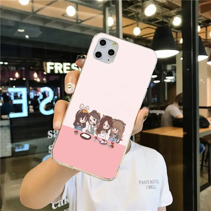 Kpop Blackpink's Cartoon Girl Phone Case Kpop Blackpink's Cartoon Girl Phone Case