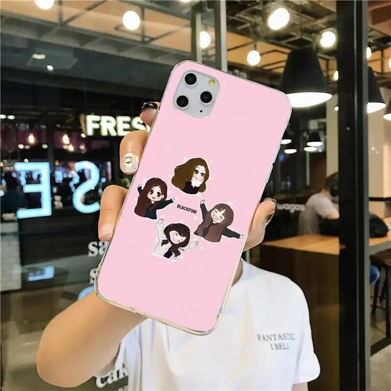 Kpop Blackpink's Cartoon Girl Phone Case Kpop Blackpink's Cartoon Girl Phone Case