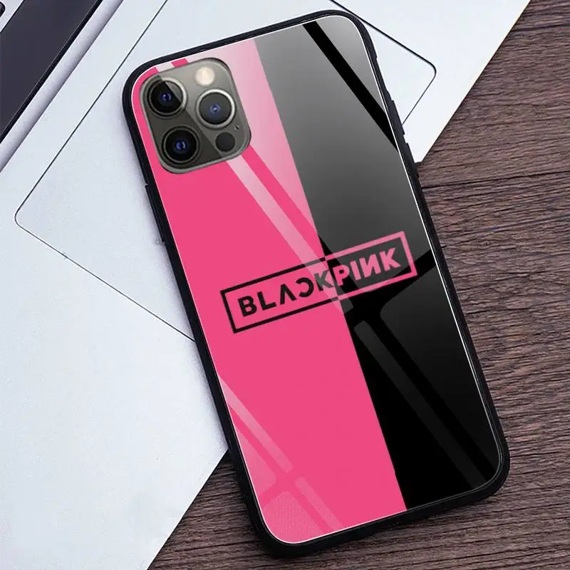 Blackpink's Tempered Glass Phone Case For iPhone