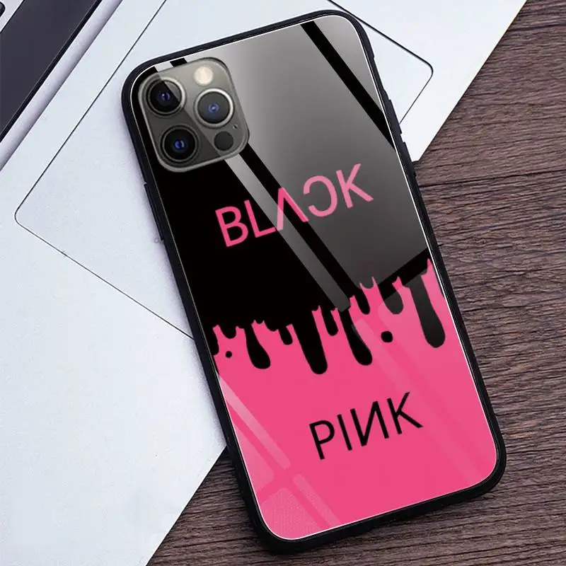 Blackpink's Tempered Glass Phone Case For iPhone
