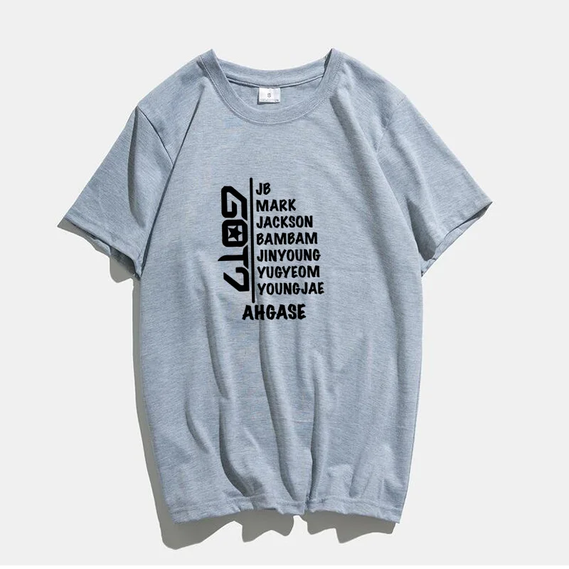 Kpop GOT7 Printed Short Sleeves T-Shirts For Women Kpop GOT7 Printed Short Sleeves T-Shirts For Women