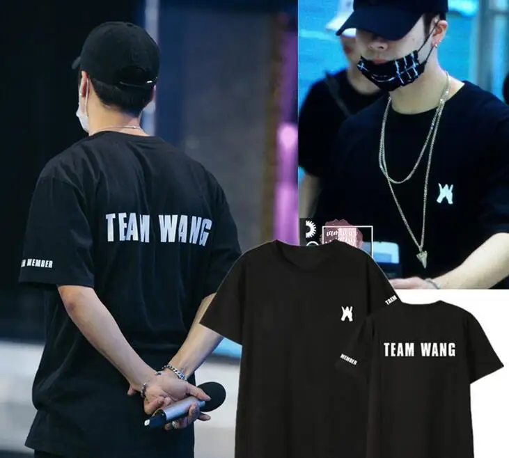 Kpop Got7 Team Wang Printing O Neck & Short Sleeve T-Shirt
