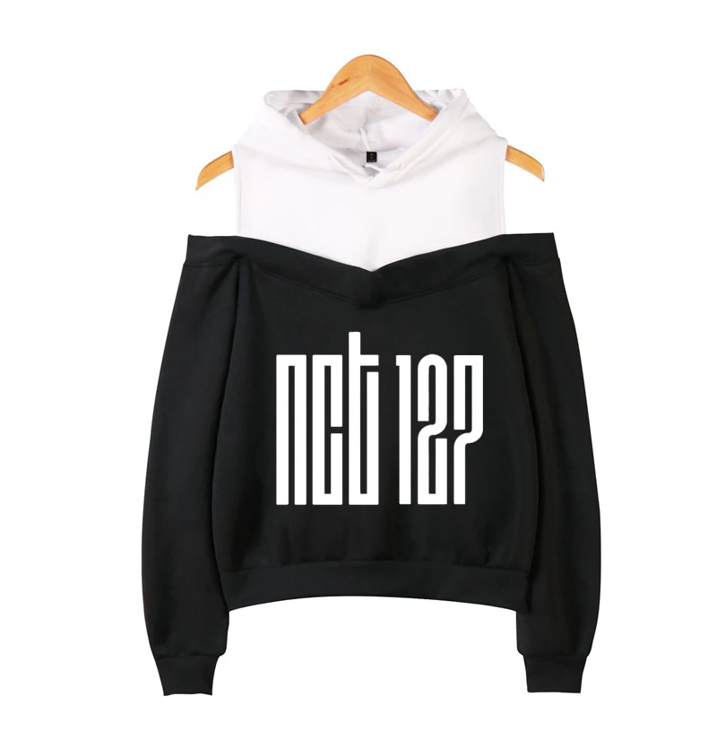 K-Pop Blackpink Strapless Shoulder Hoodies K-Pop Blackpink Strapless Shoulder Hoodies