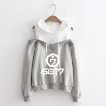 K-Pop Blackpink Strapless Shoulder Hoodies K-Pop Blackpink Strapless Shoulder Hoodies