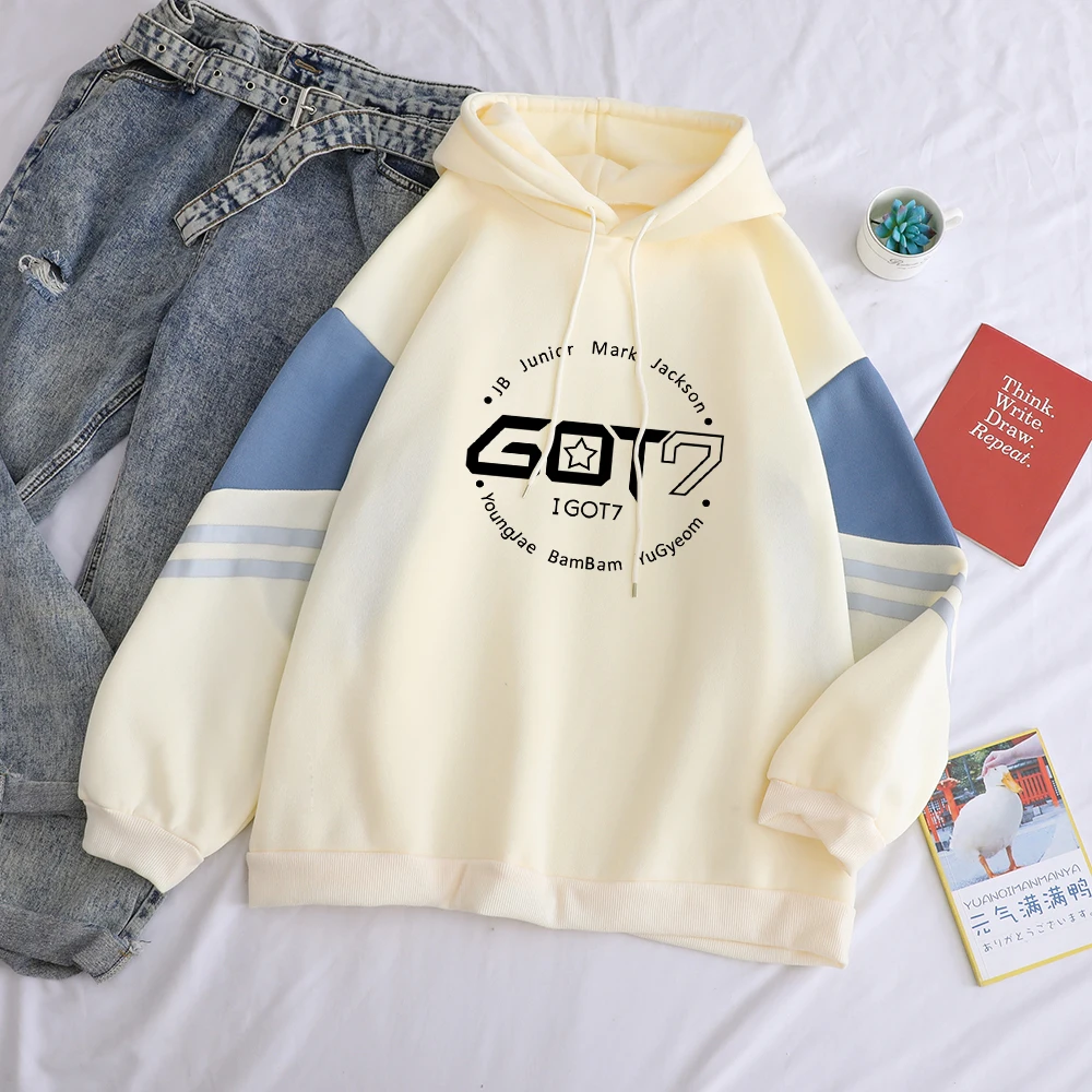 Kpop Got7 Harajuku Printing Casual Hoodies For Women Kpop Got7 Harajuku Printing Casual Hoodies For Women