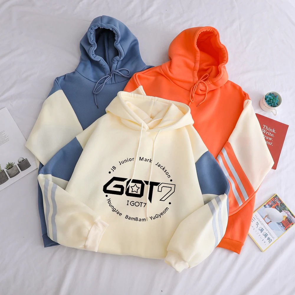 Kpop Got7 Harajuku Printing Casual Hoodies For Women Kpop Got7 Harajuku Printing Casual Hoodies For Women