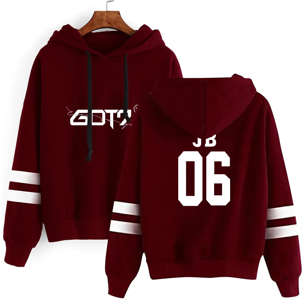 KPOP GOT7 Print Unisex Long Sleeve Casual Hoodies