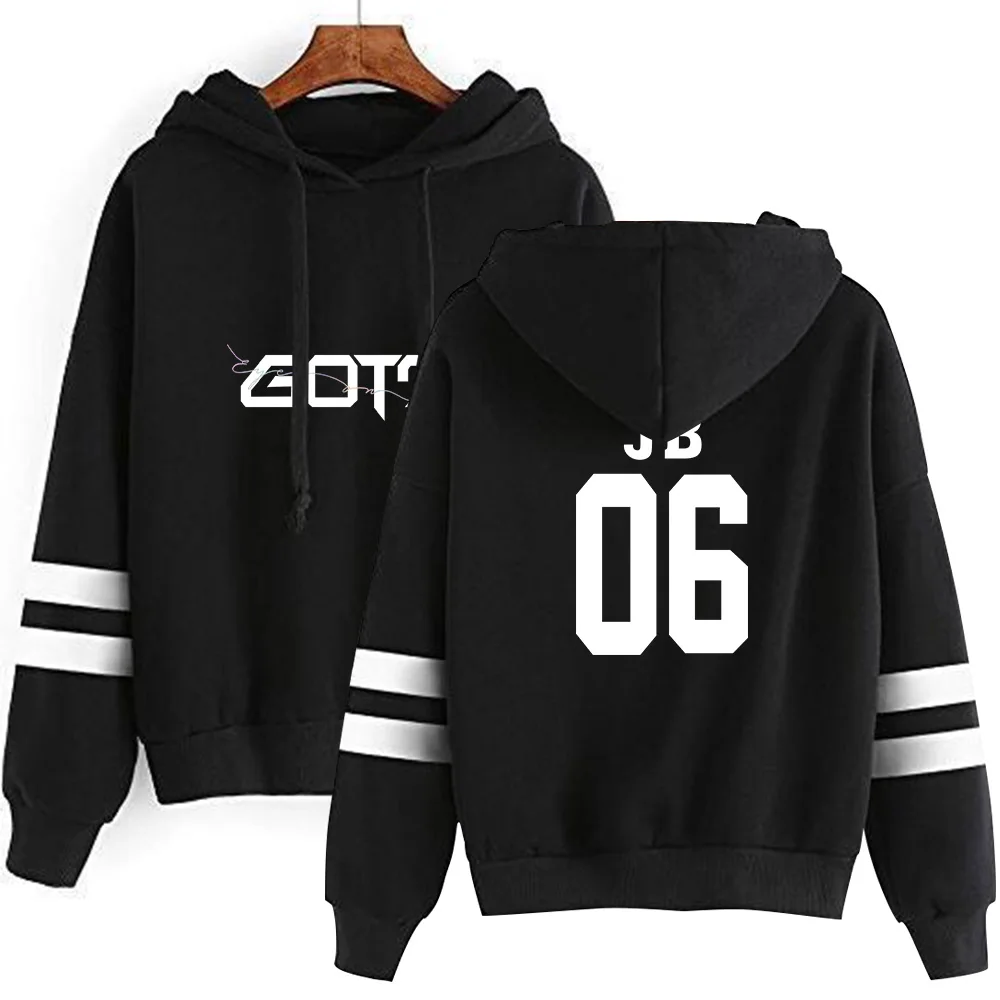 KPOP GOT7 Print Unisex Long Sleeve Casual Hoodies