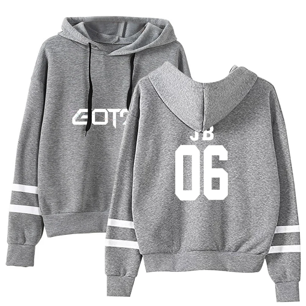 KPOP GOT7 Print Unisex Long Sleeve Casual Hoodies