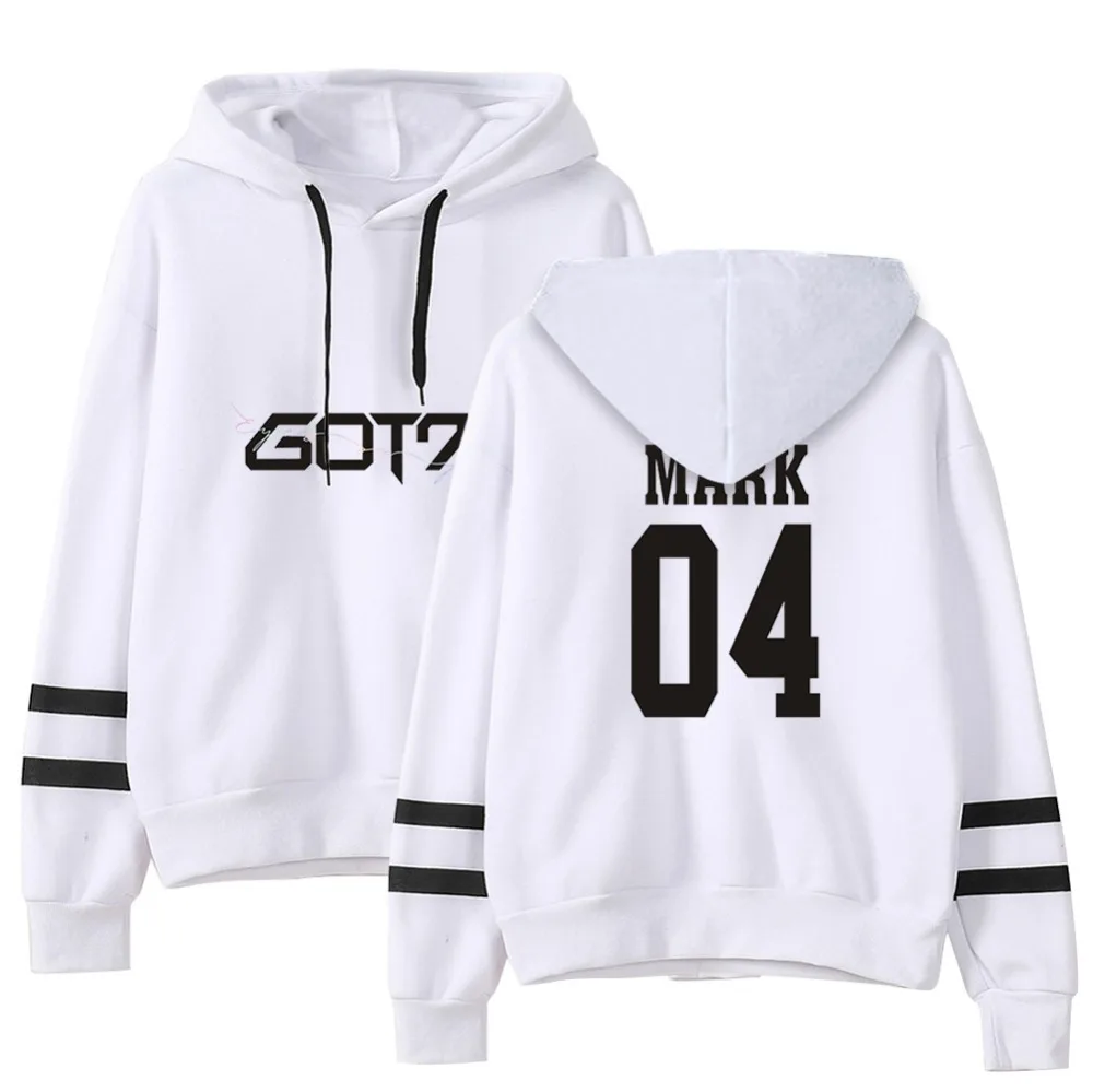 KPOP GOT7 Print Unisex Long Sleeve Casual Hoodies