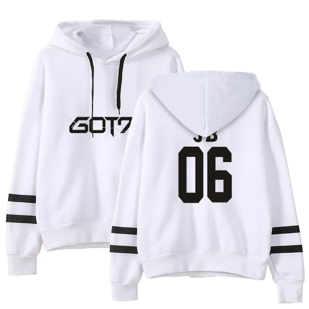 KPOP GOT7 Print Unisex Long Sleeve Casual Hoodies
