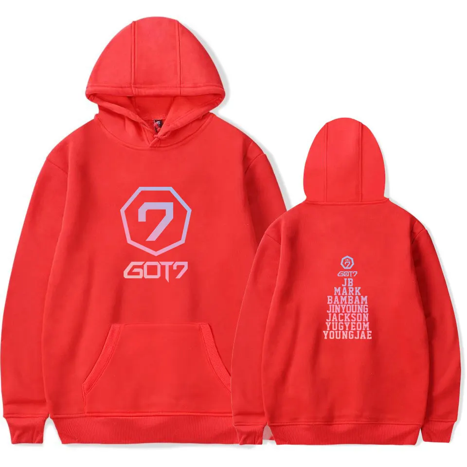 Kpop GOT7 Team Wang Printing Fleece Hoodies