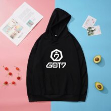 Kpop Got7 Print Long Sleeve Harajuku Hoodies Kpop Got7 Print Long Sleeve Harajuku Hoodies