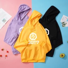 Kpop Got7 Print Long Sleeve Harajuku Hoodies Kpop Got7 Print Long Sleeve Harajuku Hoodies