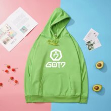 Kpop Got7 Print Long Sleeve Harajuku Hoodies Kpop Got7 Print Long Sleeve Harajuku Hoodies