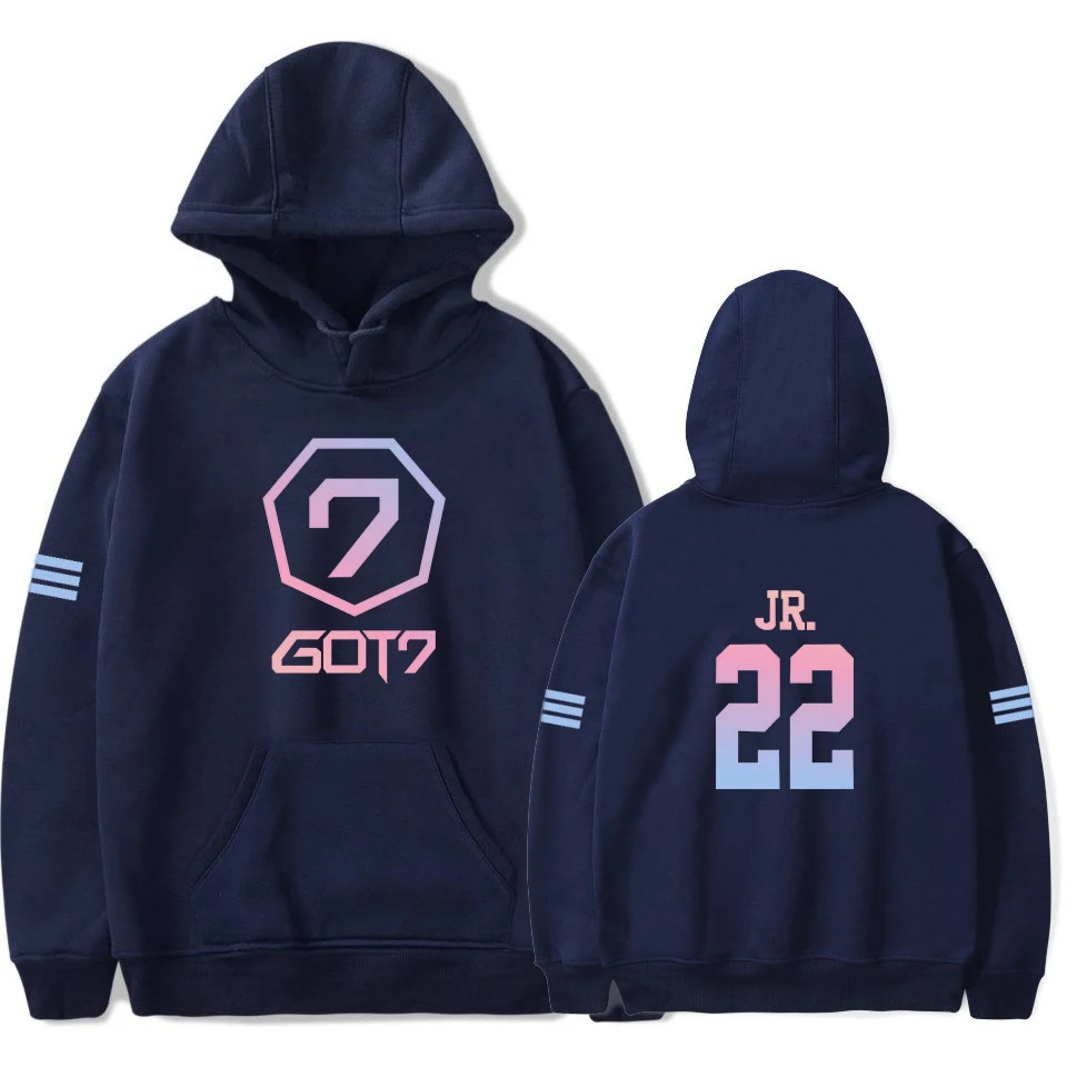 Kpop GOT7 Unisex Long Sleeve Casual Hoodies