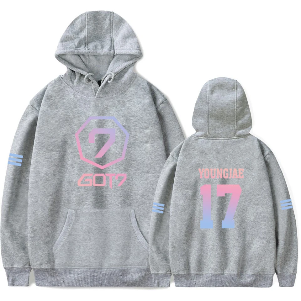 Kpop GOT7 Unisex Long Sleeve Casual Hoodies