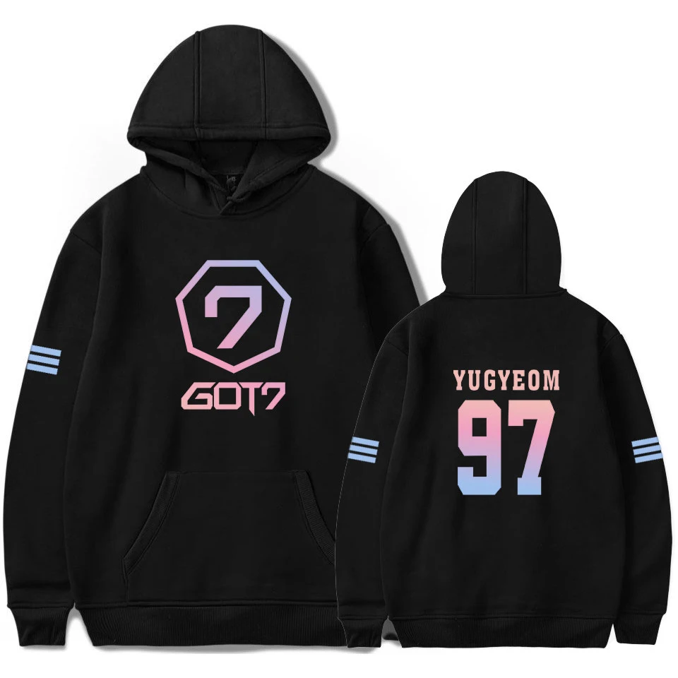 Kpop GOT7 Unisex Long Sleeve Casual Hoodies