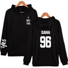Yes or Yes Kpop Twice Long Sleeve Black Hoodies Yes or Yes Kpop Twice Long Sleeve Black Hoodies