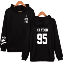 Yes or Yes Kpop Twice Long Sleeve Black Hoodies Yes or Yes Kpop Twice Long Sleeve Black Hoodies