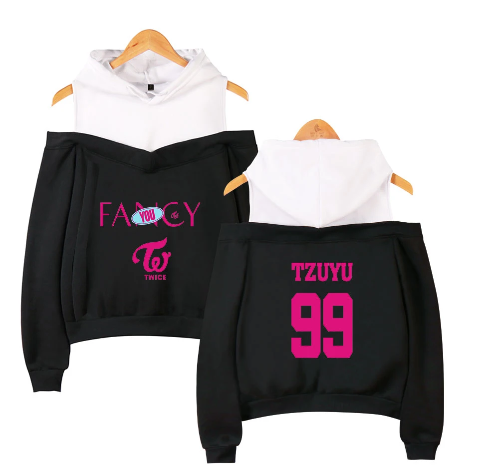 Twice Fancy Pink Hoodies Women Summer Harajuku Off Shoulder Hoodies Twice Fancy Pink Hoodies Women Summer Harajuku Off Shoulder Hoodies