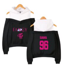 Twice Fancy Pink Hoodies Women Summer Harajuku Off Shoulder Hoodies Twice Fancy Pink Hoodies Women Summer Harajuku Off Shoulder Hoodies