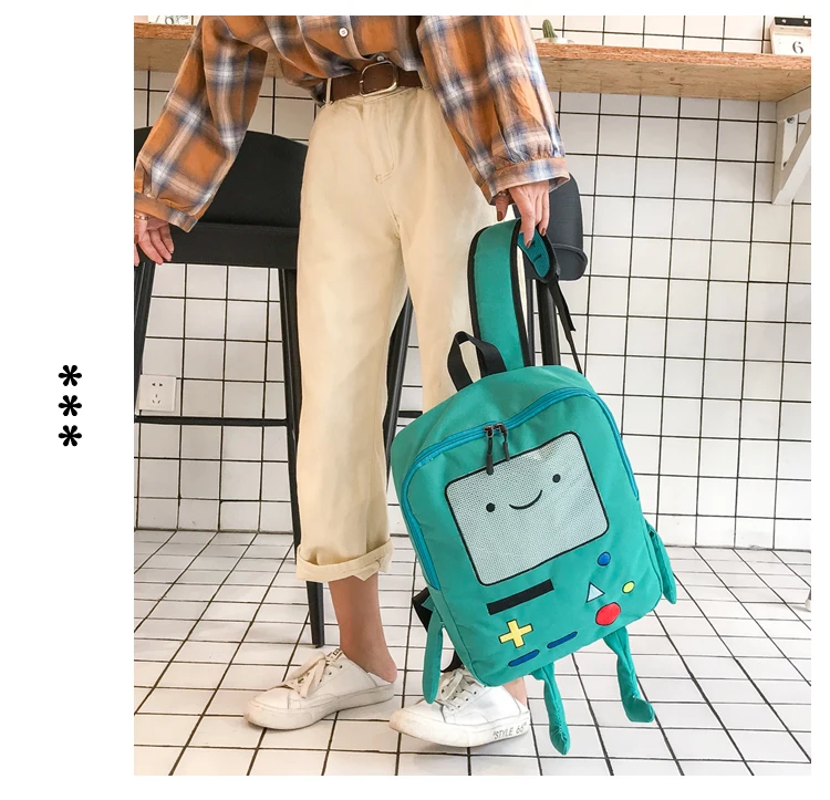 Adventure Time Cartoon Large Capacity Student Bag
