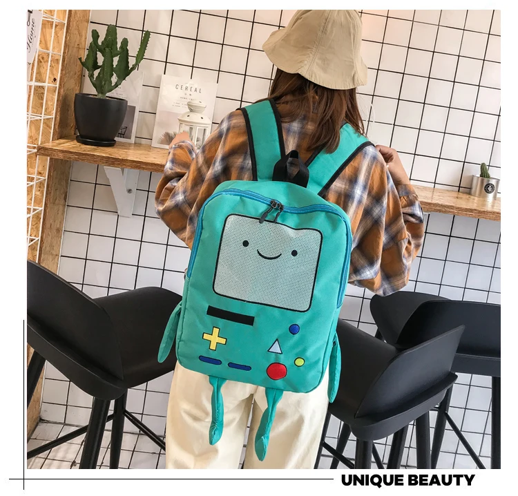 Adventure Time Cartoon Large Capacity Student Bag