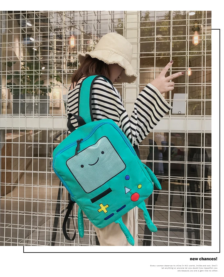 Adventure Time Cartoon Large Capacity Student Bag