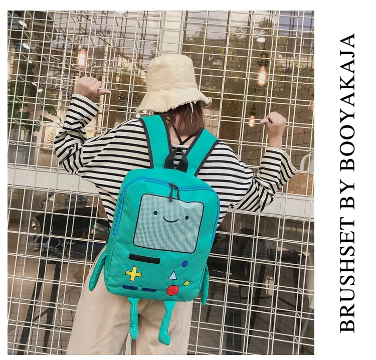 Adventure Time Cartoon Large Capacity Student Bag