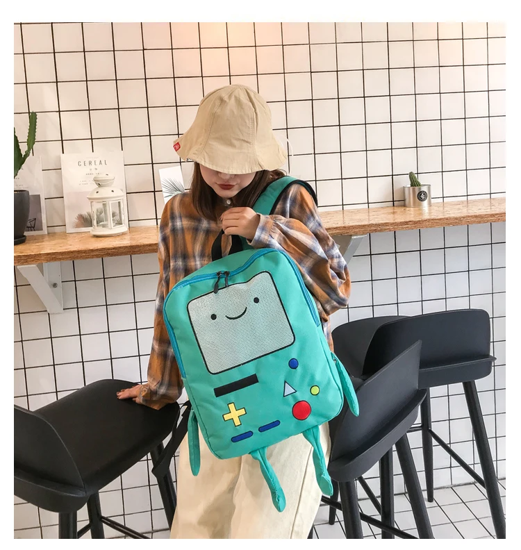 Adventure Time Cartoon Large Capacity Student Bag