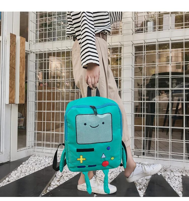 Adventure Time Cartoon Large Capacity Student Bag