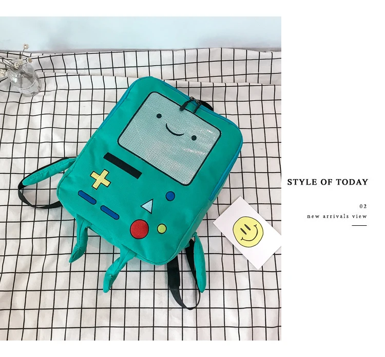 Adventure Time Cartoon Large Capacity Student Bag