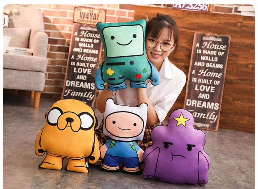 Adventure Time Finn Jake Pillow Sofa Cushion Dolls