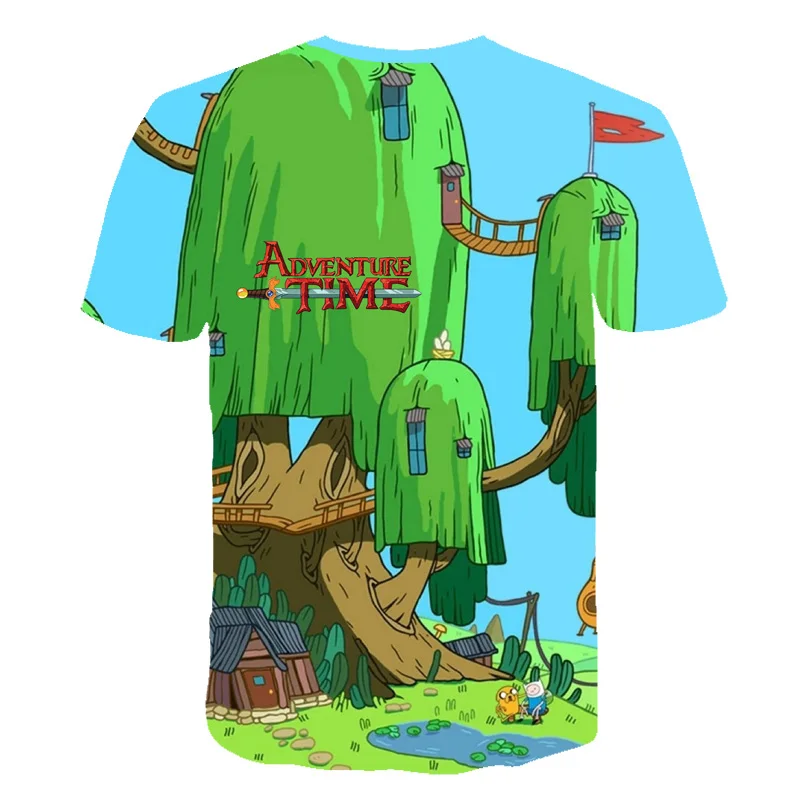 Adventure Time Cartoon 3D Printed Casual Short Sleeve T-Shirts