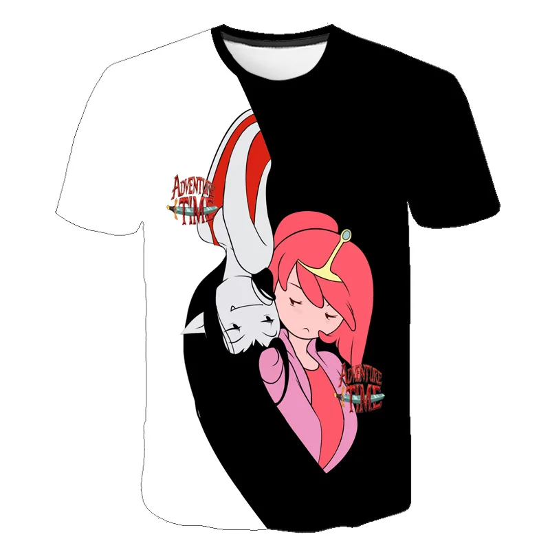 Adventure Time Cartoon 3D Printed Casual Short Sleeve T-Shirts