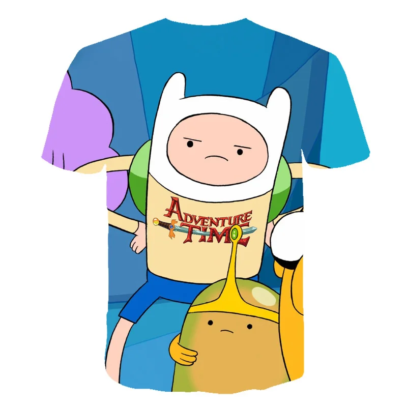 Adventure Time Cartoon 3D Printed Casual Short Sleeve T-Shirts