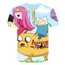 Adventure Time Cartoon 3D Printed Casual Short Sleeve T-Shirts Adventure Time Cartoon 3D Printed Casual Short Sleeve T-Shirts