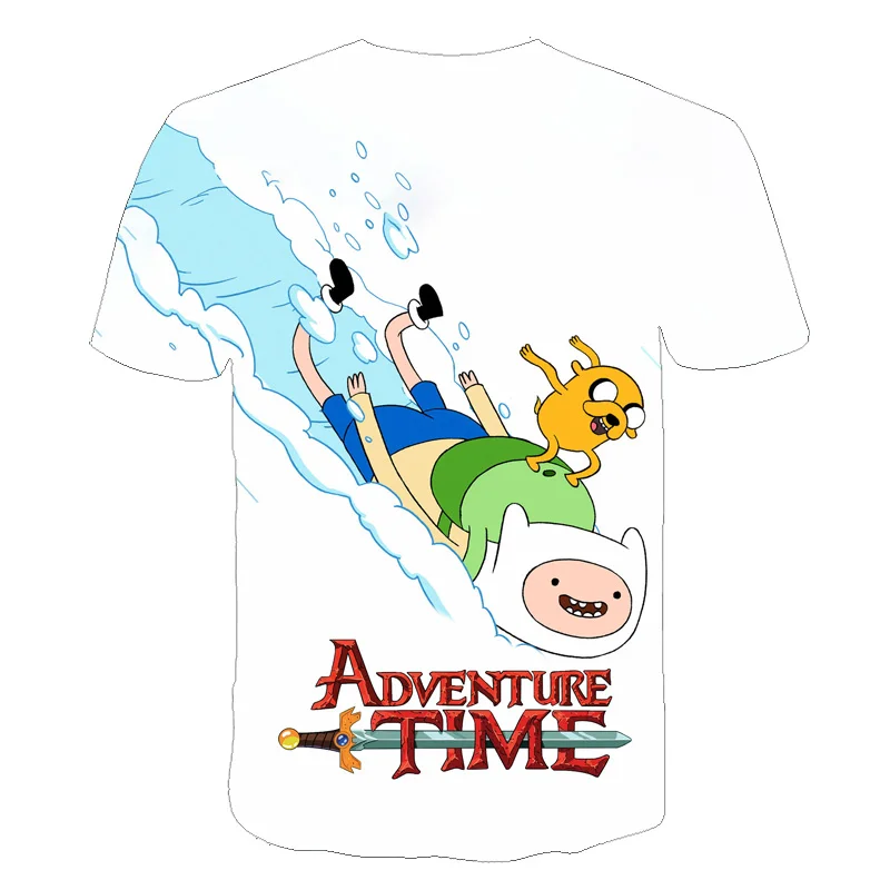 Adventure Time Cartoon 3D Printed Casual Short Sleeve T-Shirts