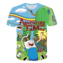 Adventure Time Cartoon 3D Printed Casual Short Sleeve T-Shirts Adventure Time Cartoon 3D Printed Casual Short Sleeve T-Shirts