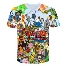 Adventure Time Cartoon 3D Printed Casual Short Sleeve T-Shirts Adventure Time Cartoon 3D Printed Casual Short Sleeve T-Shirts