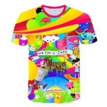 Adventure Time Cartoon 3D Printed Casual Short Sleeve T-Shirts Adventure Time Cartoon 3D Printed Casual Short Sleeve T-Shirts
