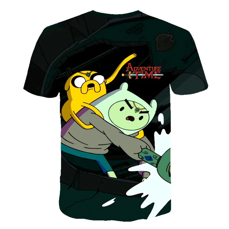 Adventure Time Cartoon 3D Printed Casual Short Sleeve T-Shirts