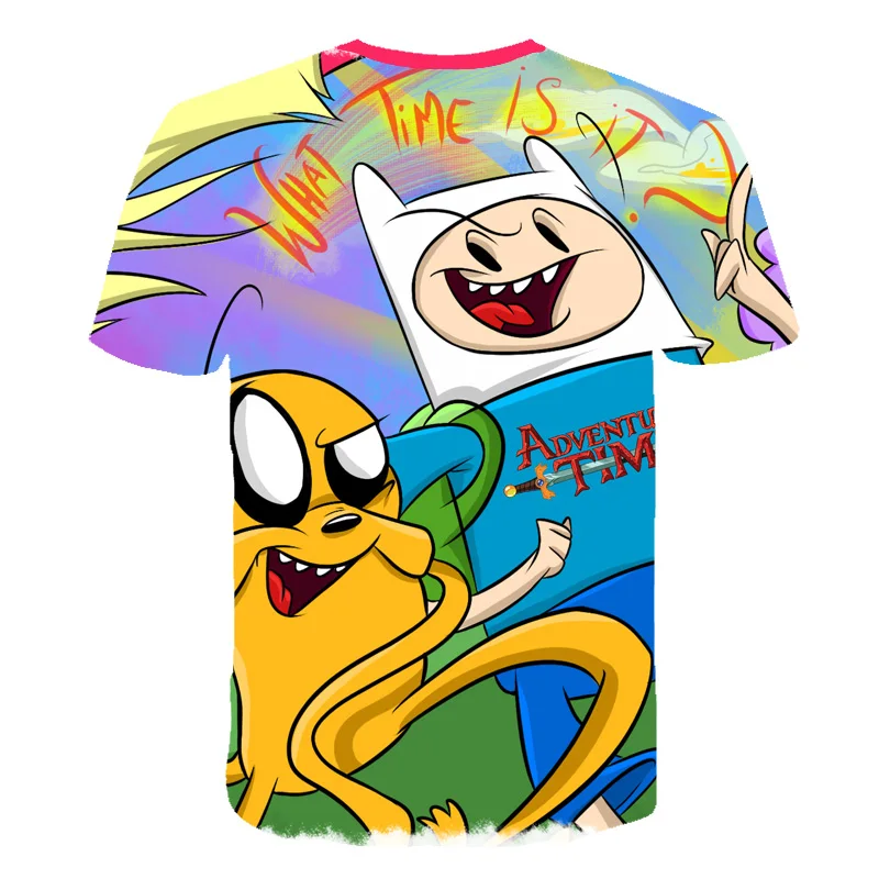 Adventure Time Cartoon 3D Printed Casual Short Sleeve T-Shirts